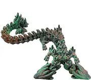 Printed Dragon, Printed Double Head Dragon Fidget - Flexible Articulated Dragon, Movable Joints, Executive Desk Toys for Home Office