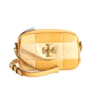 AUTH NWT $598 Tory Burch Kira Patchwork Mini ColorBlock Leather Camera Bag