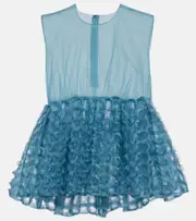 [Noir Kei Ninomiya] Noir Kei Ninomiya Ruffled tulle top AU 10 blue