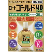 樂敦 ROHTO 舒視齡 Gold40 眼藥水 20ml [單筆訂單限購2組]