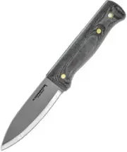 Condor Bushlore Knife Carving Satin Fixed Blade Micarta Handle Leather Sheath