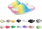 [YAQUEKOU] Bathing Shoes Boys Girls Original Slippers Bathing Slippers Cloudyzz Slippers Cloud Slippers Unisex Children's Home Slippers Non-Slip Mules Summer Garden Flip Flops, 01 A, 30/31 EU