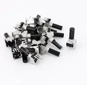 Aexit 20Pcs (Potentiometer) 6mm D Shaft 5K Ohm 3 Terminals Single Linear Rotary (14ry686qf500) Taper Potentiometers