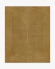 245' x 305' | Machine Washable Runner Rug | Kid & Pet Friendly | Indoor Rug | Architectural Digest Ayla Gold Tufted Rug | Ruggable