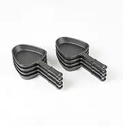 HAWOK Pre-seasoned Triangle Shape Mini Raclette Grill Pans, Barbecue Cheese Melt Pans, Mini Grill Cheese Pans, Raclette Dishes(8 pcs)