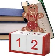 Gingerbread Man Countdown Calendar Decoration, Christmas Advent Calendar 2024 Wooden | Gingerbread Christmas Countdown - Gingerbread Man Decoration Calendar for Home, Table Calendar