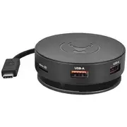 Bonelk USB-C 360 6-in-1 Travel Hub Black