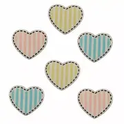 Heart Medley - BZ106 - Buttons Galore Embellishments - Craft Sewing Scrap