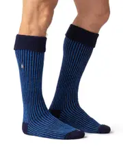HEAT HOLDERS Ribbed Cuff Long Boot Socks- Mens 6-11