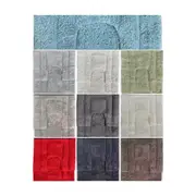 Bath Mat Set Cotton Non-slip Washable - 2pcs