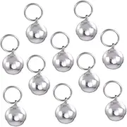 INOOMP 10pcs Pet Small Bells for Cat Collar Dog Collar Charms Diy Craft Accessories