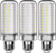 3pc 26w Led Light Bulbs,200w,6000k Cool White,e27 Screw Light Bulbs