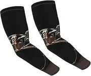 [FHEDVBN] Cool Drum Set Arm Sleeves Compression Arm Covers for Men Women Outdoor Sun Sleeves Cooling Sports Sleeve, Black