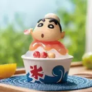 Anime Action Figure Crayon Shin-Chan Snack Time Shaved Ice Collectible Toy