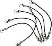 SHINEOFI 6Pcs Bungee Cords with Metal Hooks Heavy Duty Elastic Rubber Straps for Versatile Use Camping Luggage Bike Home Office Storage