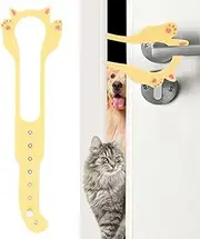 Cat Door Holder Latch | Adjustable Pet Gate Latch For Cats | No-Tool Installation, No Wall Damage, Keeps Dogs Out Of Litter Box, Secure Door Stopper For Home