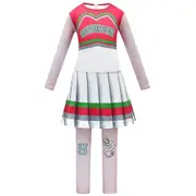 Zombie High 2 Cheerleader Cosplay Costume Seabrook High School Kids Girl Fancy Dress - 4-5 Years 110Cm