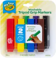 Crayola My First Tripod Grip Markers-8/Pkg 81-1386