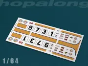 Slot Car/Diecast 1/64 Scale Waterslide Decals. sf016w
