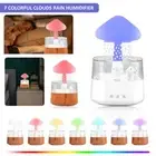 7 Colors Lights 450ml Mushroom Aroma Diffuser Rain Cloud Humidifier Water Drip