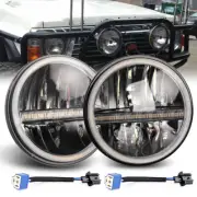 2Pcs 7'' Halo Headlight For Holden HD HR HJ HK HT HGHP HQ HX HZ Kingswood Monaro (for: Ford)