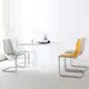 現代簡約透明椅子設計師亞克力托亞斯餐椅家用網紅創意靠背餐桌椅