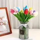 Bridal Bouquet Decoration Wedding Artificial Plant Tulipanes Fake Flowers Tulip