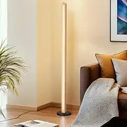 [Krear] Corner Floor Lamp, 140cm LED Floor Lamp, Wooden Standing Light for Living Room, Bedroom (Arch)