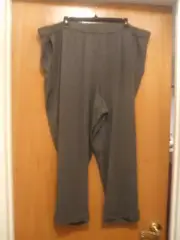 Eileen Fisher 3X Ash Gray Slouchy Pant Cozy Tencel Stretch Jersey NWT $218 Cuff