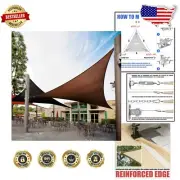 Durable 9' Triangle Sun Shade Sail - 95% UV Blockage for Stylish Outdoors