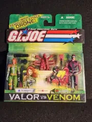 GI Joe 3.75" SCARLETT vs SAND SCORPION 2-Pack (2003 Hasbro) Valor vs Venom
