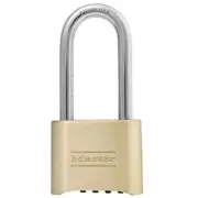 Master Lock 175DLH Set Your Own Combination Padlock 2-1/4 in. Shackle Brass Fini