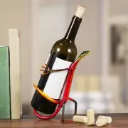Lizard Wine Bottle Rack Storage Handwork Craft Iron Fun Creative Decorative for