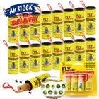 8-48 Rolls Insect Bug Fly Paper Catcher Trap Ribbon Tape Strip Sticky Flies AU