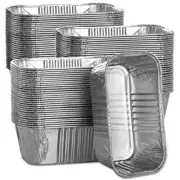 100 Pack Aluminum Mini Loaf Baking Pans, 1 Lb Heavy Duty Disposable Loaf Pans...