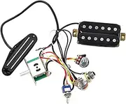 MUELODSIC 1Set Control Plate Harness for Electric Guitar Complete Wiring Kit Convenient Installation Durable Acoustic Pickup System Compact Design for Easy Transport