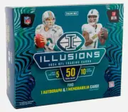 2024 Panini Illusions Football Premium PYT Box Break #343 - 1 AUTO, 1 MEM BREAK!
