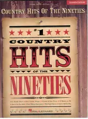 #1 COUNTRY HITS OF THE NINETIES MUSIC BOOK PIANO/VOCAL/GUITAR SECOND EDITION NEW