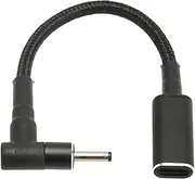 PD USB C to DC Adapter, USB Type C Female to 3.0x1.0mm DC Male Adapter, 100W PD Power Charger Connector Charging Cable Adapter for Laptop Router
