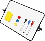 LOPUNER 1 Set Double Sided Dry Erase Whiteboard Portable Memo Board for Home Office Classroom Smooth Surface Scratch Resistant Easy to Wipe for Teaching