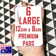 CAREMAX TENS compatible ELECTRODE PADS - 12cm x 8cm x 6 LARGE PREMIUM PADS