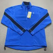 Vintage Old Navy Jacket Mens Large Blue Tech Fleece Full Zip Thermabloc Outdoor