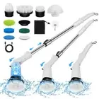 Electric Spin Scrubber, Upgrade Cordless Shower Scrubber Cordless Cleaning Br...