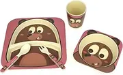 Bamboozoo Bear Print Dinnerware 5-Pieces Set