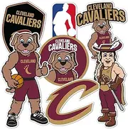 Desert Cactus Cleveland Cavaliers NBA Officially Licensed Sticker Vinyl Decal Laptop Water Bottle Car Scrapbook (Type 2-Mascot)