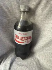 Share A Coke with Grayson 2025 Personalized Gift Coca Cola Bottle 20oz Diet