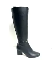 Naturalizer Womens Pauline Knee High Boot Black Leather 7M