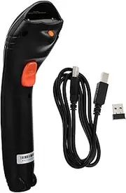 SOPOTUTU Wireless Barcode Scanner USB and Cordless Reader for Qr Codes Fast Scanning Device for Supermarkets and Inventory Management Easy Setup with No Software Required