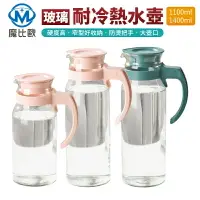 在飛比找樂天市場購物網優惠-大容量玻璃冷水壺 1000/1400ml 紮壺耐高溫 涼水壺