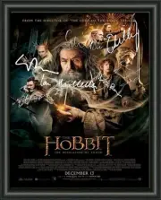 The Hobbit Desolation of Smaug - A4 CAST SIGNED PHOTO POSTER